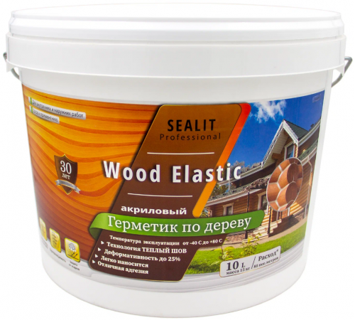Приобрести ГЕРМЕТИК - Sealit Wood Elastic для работы с деревянными материалами 5 л в Саранске, Республика Мордовия