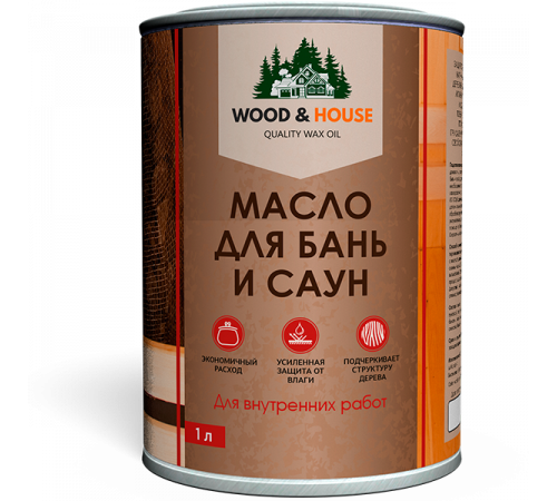 Приобрести МАСЛО ДЛЯ БАНЬ И САУН WOOD & HOUSE в Саранске, Республика Мордовия